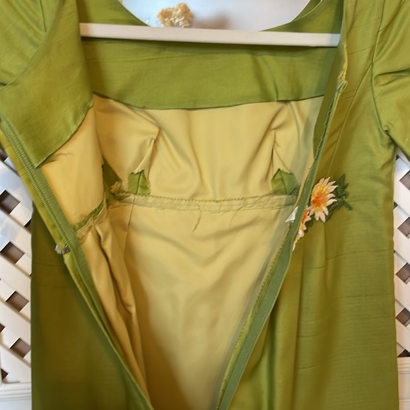 RARE 1960s Vintage dress excellent condition size XS Bridgerton vibe - Picture 6 of 8